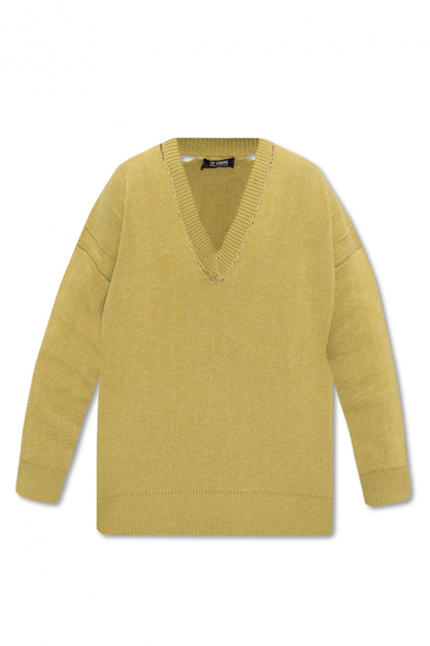 Green Oversize sweater Raf Simons - Flash Cable Knit Sweater